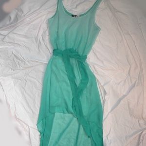 Sheer High-Low Summertime Dress